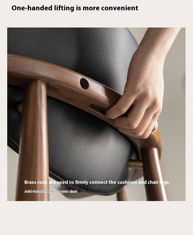 Black Walnut, Red Oak, Golden Sandalwood, White Ash, Ash Dining Armchair