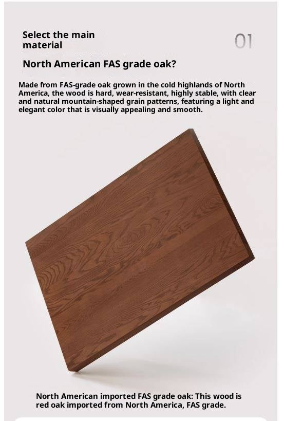 Oak Solid Wood Bookshelf with Dustproof Display Cabinet Storage