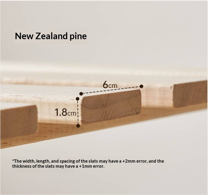 Ash Solid Wood High Backrest Large Bed