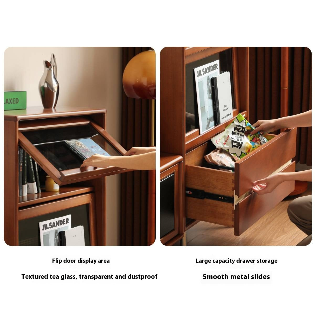 Poplar Solid Wood Ancient Style Side Cabinet.