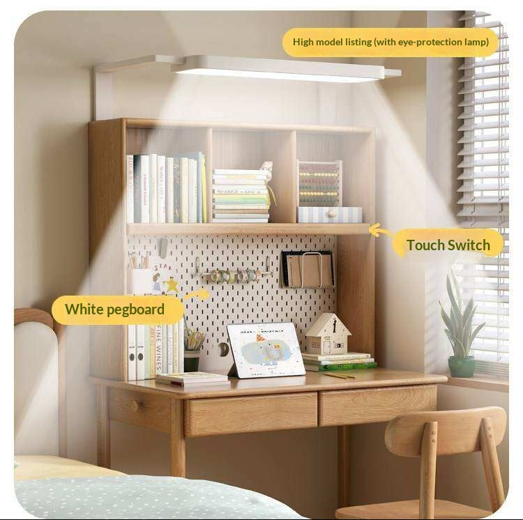 Oak Solid Wood Minimalist Kids Study Desk