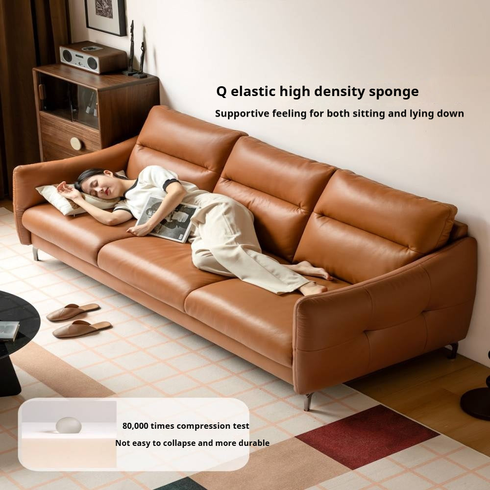 Genuine Top-Grain Leather Sofa – Modern