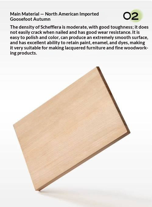 Tulipwood Solid Wood Milk Oil Wind Combination Storage Rock Coffee Table.