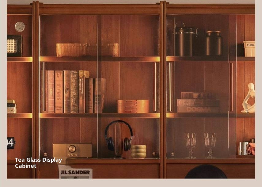 Black Walnut, Tulipwood Solid Wood Antique Style Bookshelf