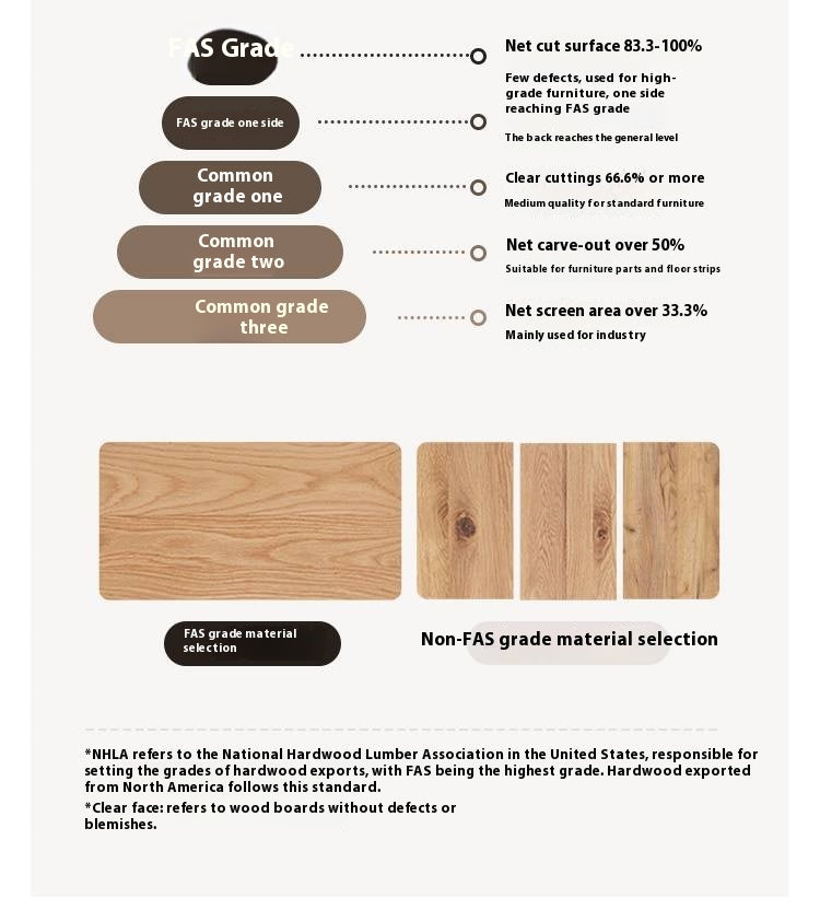 Oak Solid Wood Mobile Coffee Table