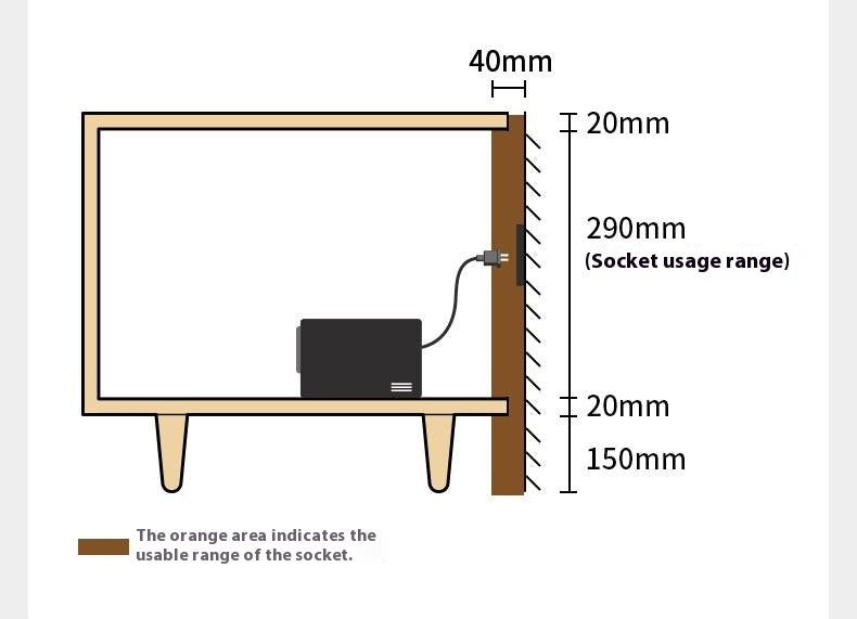 Ash Solid Wood Modern Log Style TV Cabinet