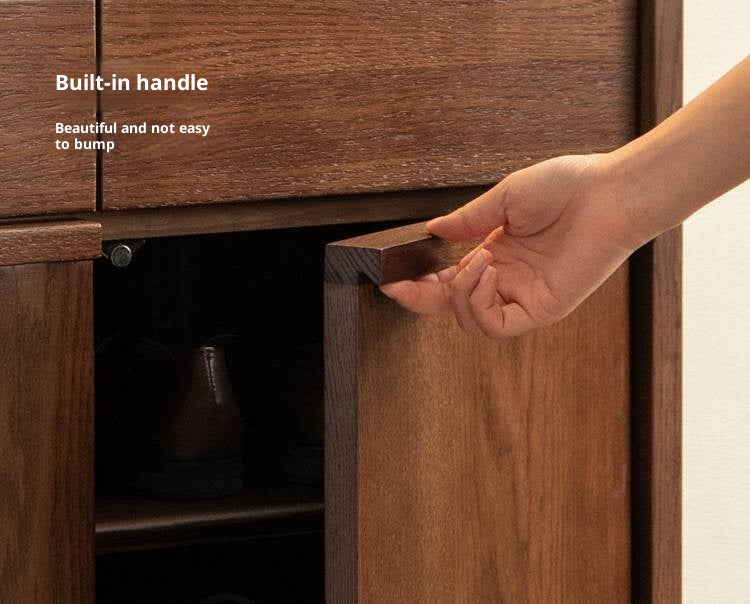 Oak Solid Wood Capacity Shoe Cabinet