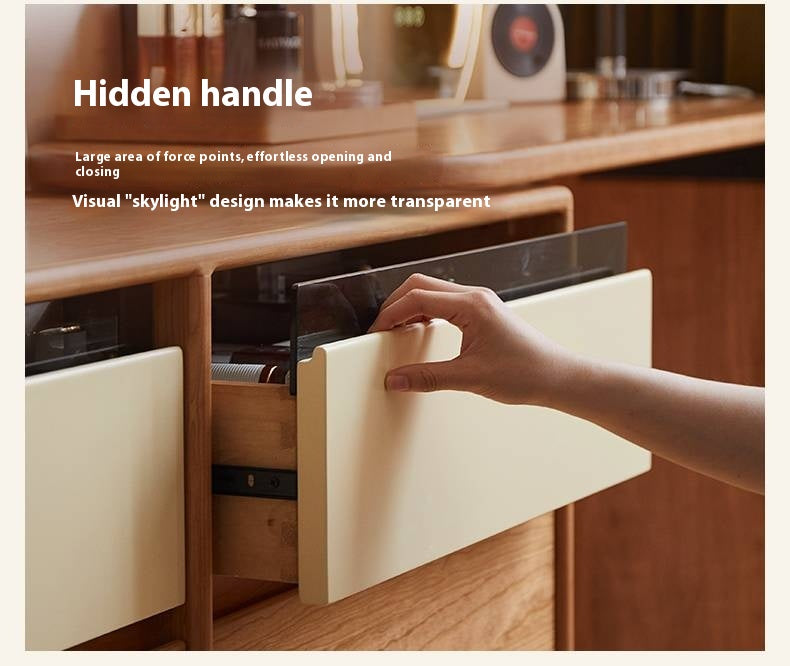 Cherry Solid Wood Modern Style Vanity Table.