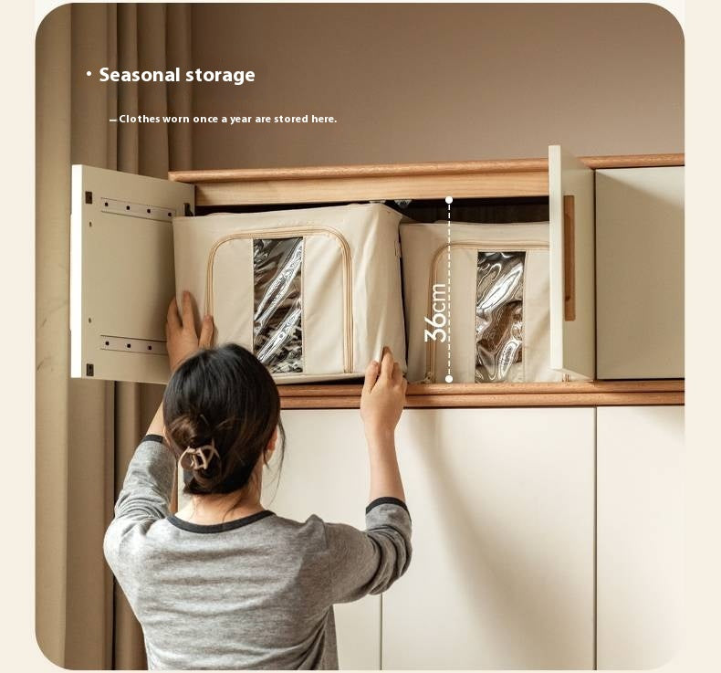 Oak Solid Wood Modern Wardrobe.