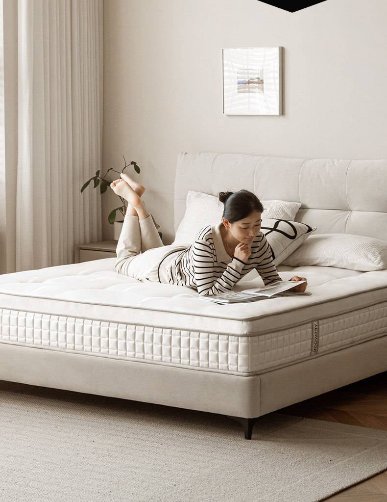 Eco-Friendly Button-Down Glue-Free Mattress — Anti-Mite Spring Mattress, Simmons Thick Design