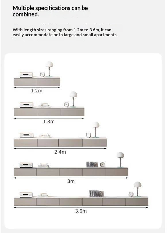 Tulipwood Wall-Mounted Suspended Splicing TV Cabinet.
