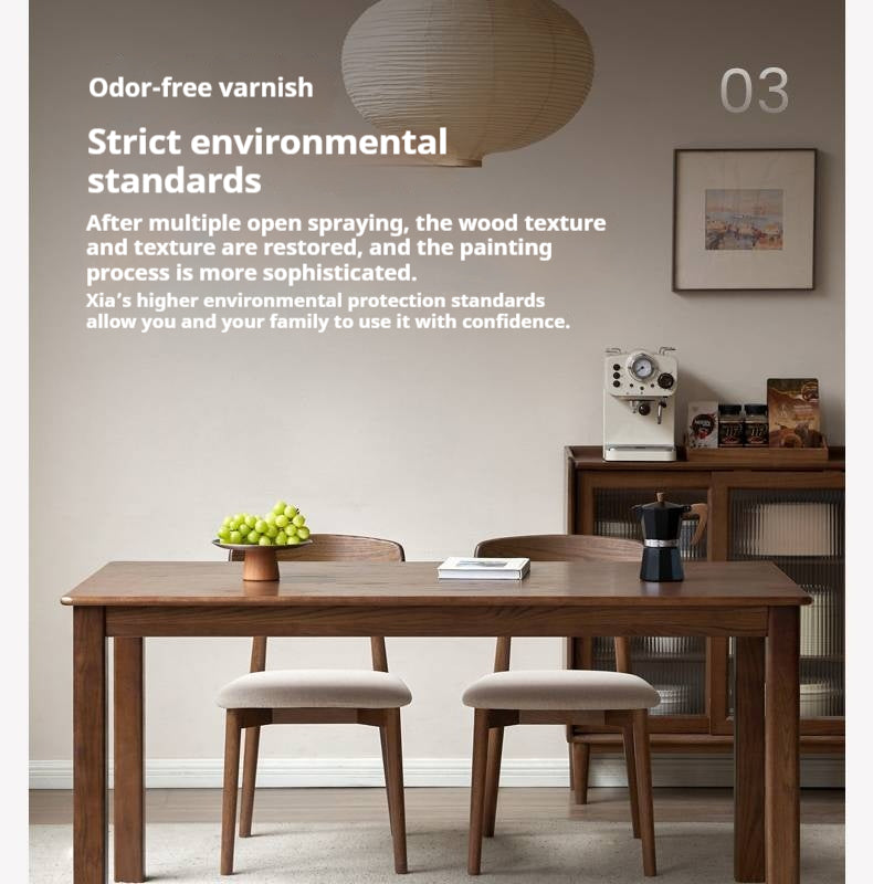 Oak Solid Wood Modern Dining Table