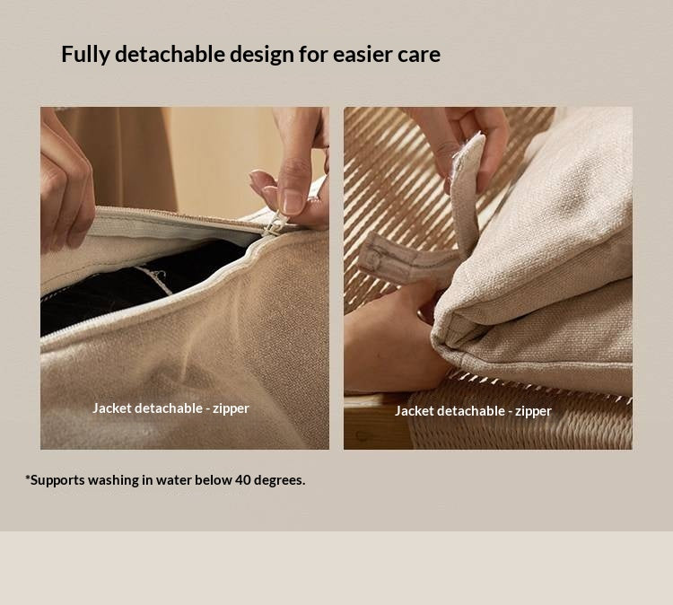 Oak Solid Wood Rope Weave Lounge Chair, Danish Mid Century Scandinavian Accent Chair