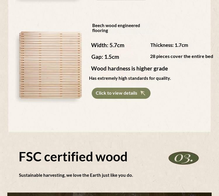 Poplar Solid Wood Bed — American Windsor Style with Retro Vertical Strip Design