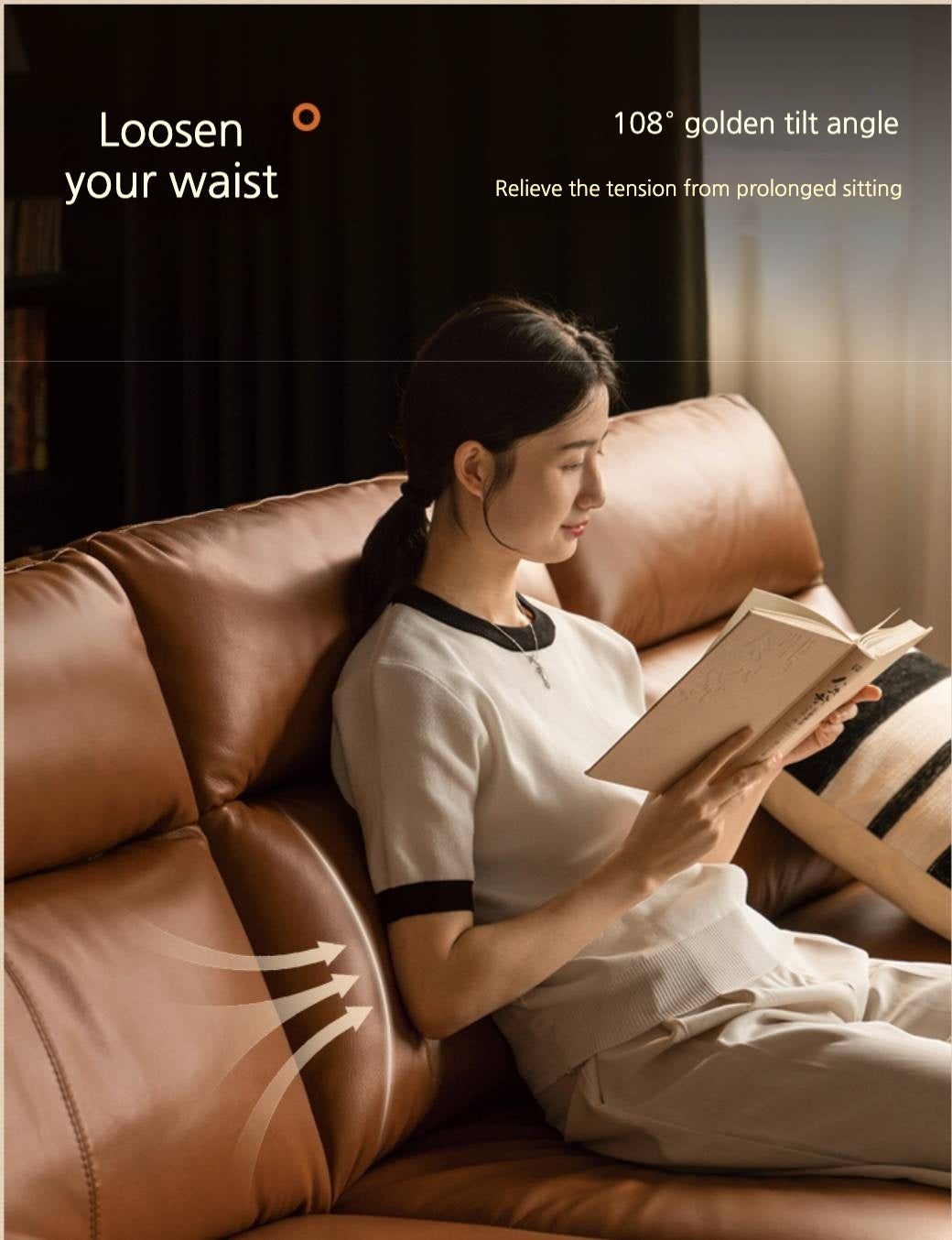 Genuine Leather Italian Normcore Modern Sofa