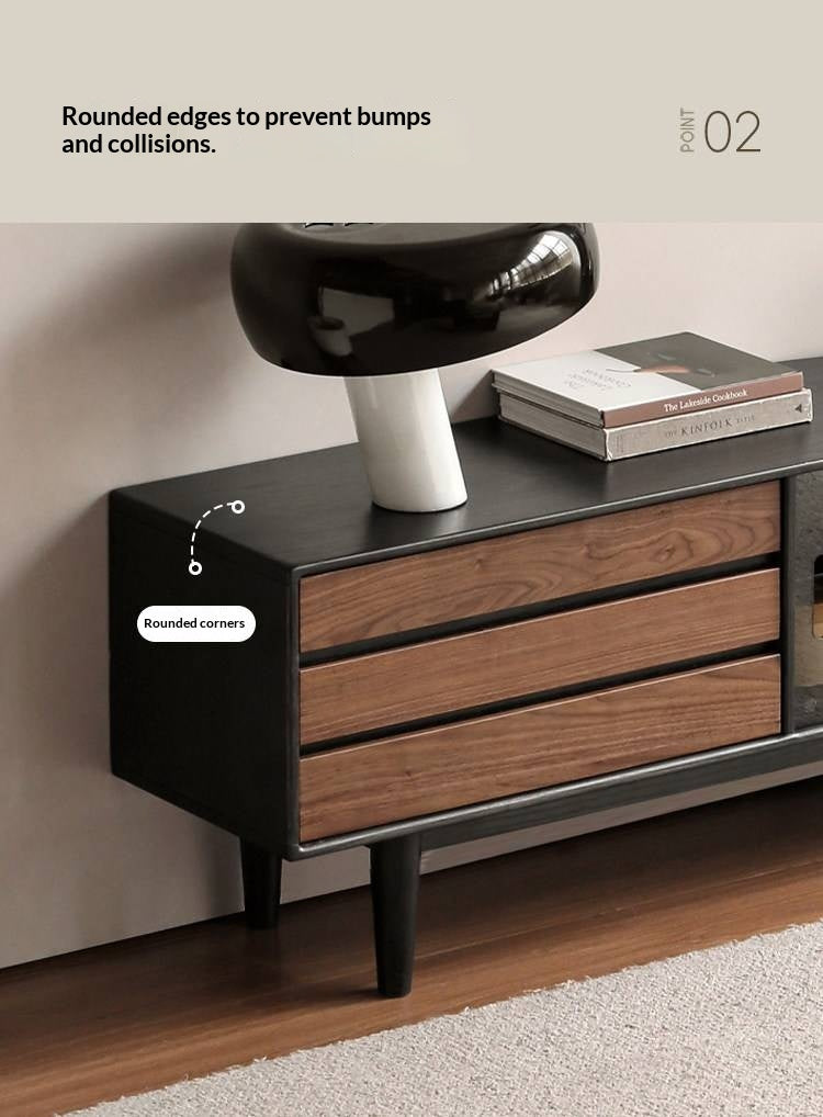 Oak Solid Wood Ancient Style Wood TV Stand