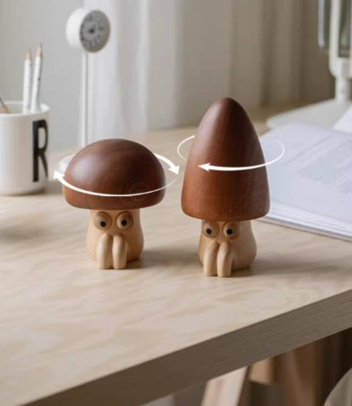 Beech Solid Wood Magic Mushroom Music Box
