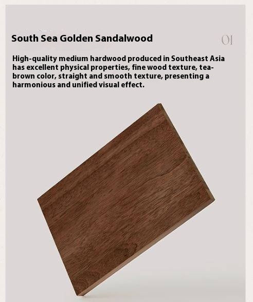 Golden Sandalwood Solid Wood Wardrobe
