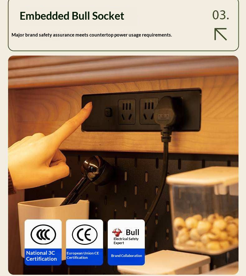 Cherry Solid Wood Sideboard High Cabinet Multi-Functional Buffet