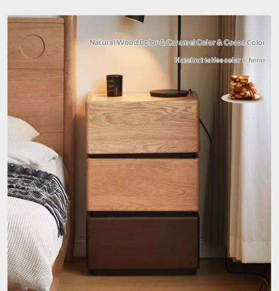 Black Walnut, Oak, Cherry Solid Wood Nightstand