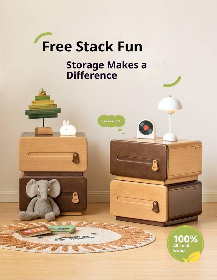 Beech Solid Wood Children's Chest of Drawers