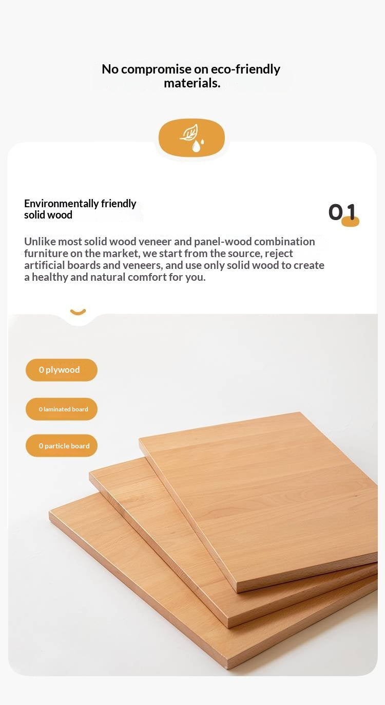 Set 4 pcs European Beech Solid Wood Modern Dining Chair