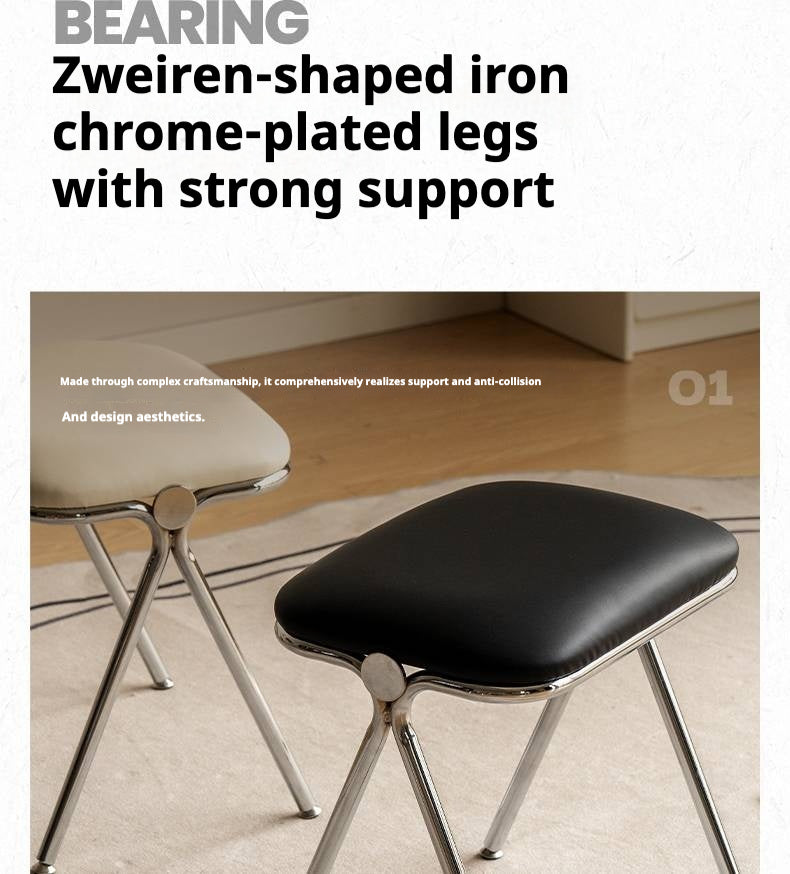 Soft Bag Square Makeup Stool.