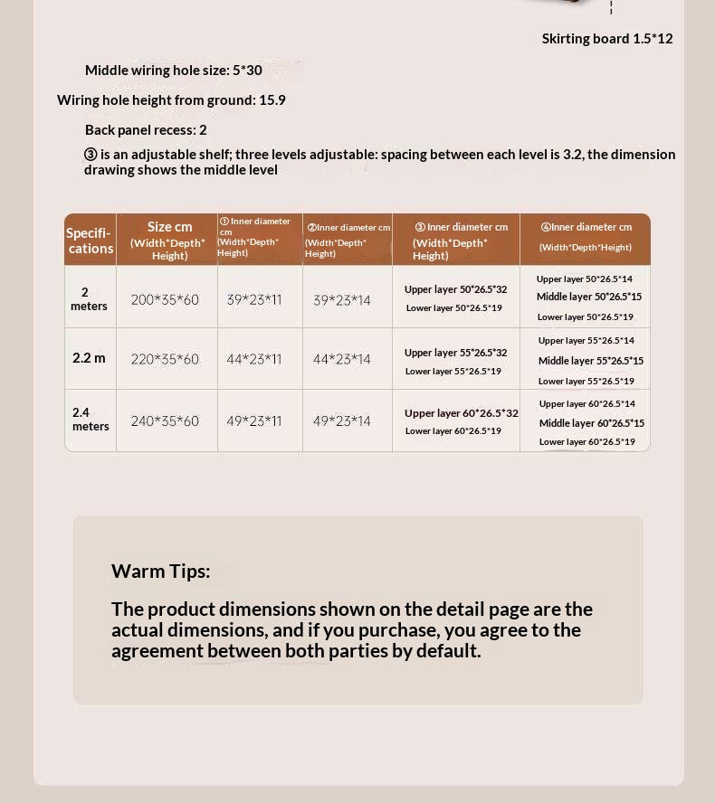 Black Walnut Solid Wood TV Cabinet with Large Storage