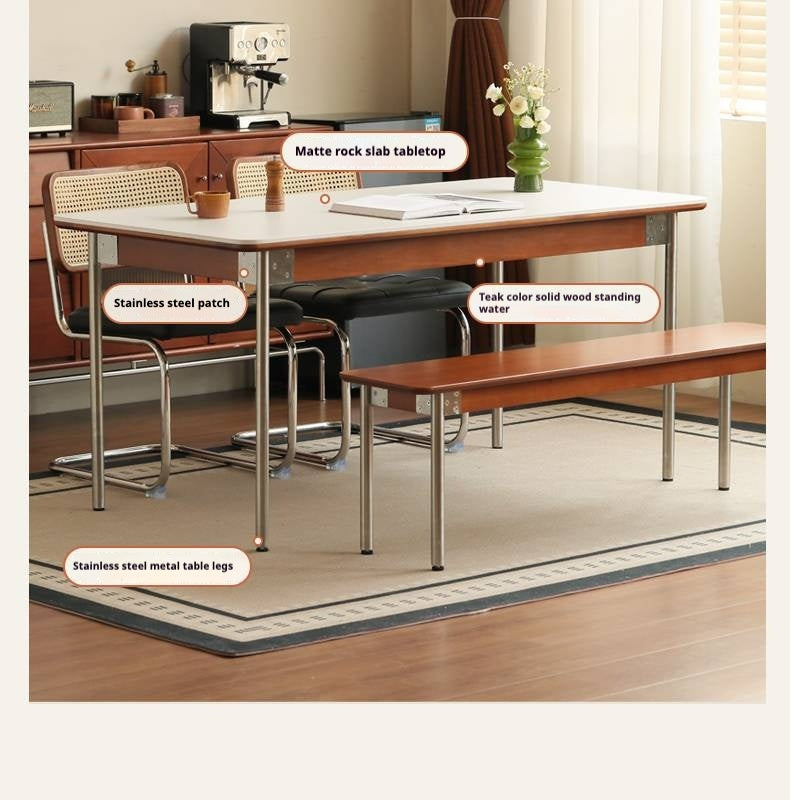 Poplar Solid Wood Bauhaus Dining Table