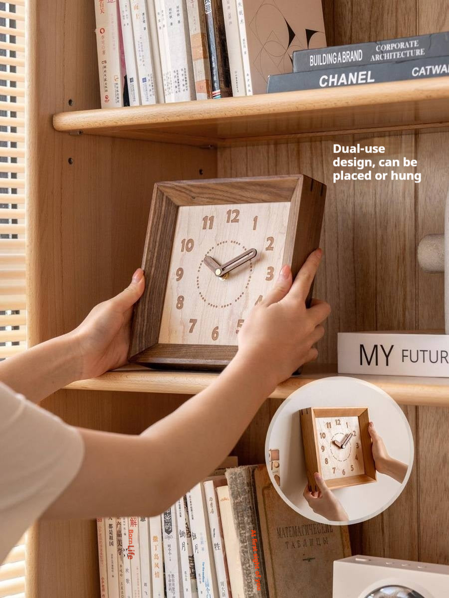 Cherry, Black Walnut Solid Wood Silent Movement Wall Clock