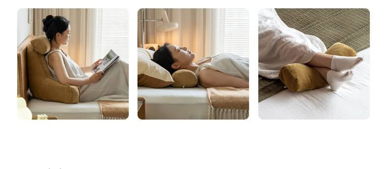 Bed Headboard with Upholstered Backrest Cushion