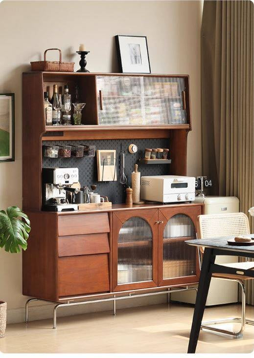 Poplar Solid Wood Style Retro Sideboard
