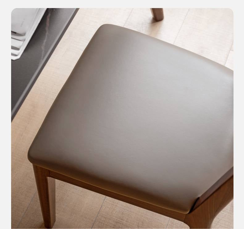 Set 4 pcs Black Walnut, Oak, Solid Rubberwood Dining Soft Chair