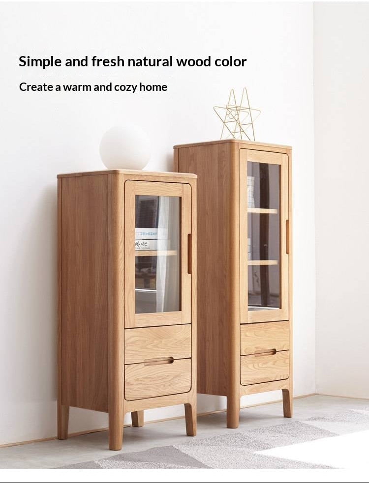 Oak Solid Wood Nordic Side Cabinet