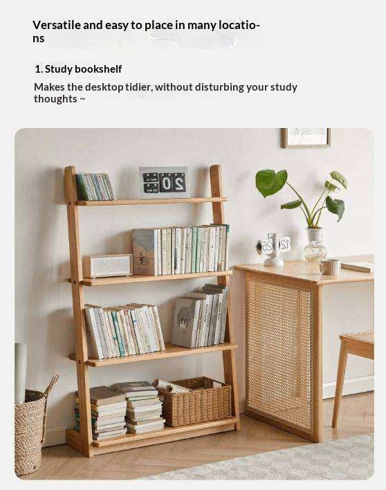 Oak, Beech Solid Wood Bookshelf Racks