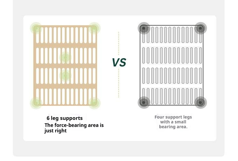 Oak Solid Wood Bed — Cream Style with Slanted Backrest