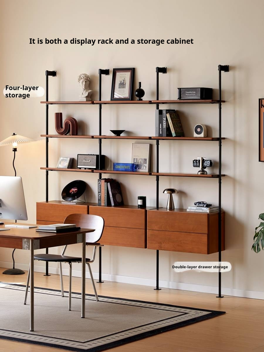 Poplar Solid Wood Bauhaus Bookshelf