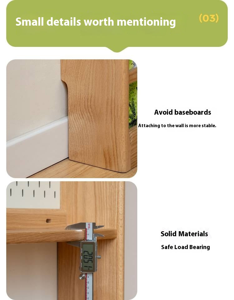 Oak Solid Wood Modern Kids Wardrobe.