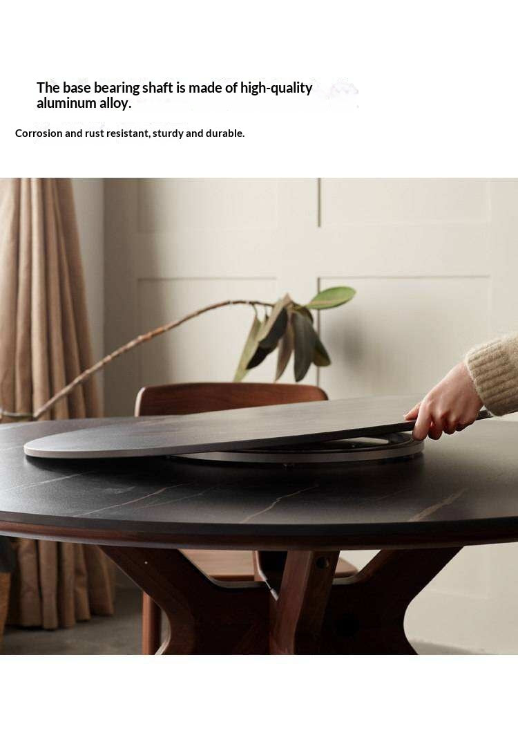 Accessory Set – Slate Lazy Susan Turntable, Stainless Steel Hooks, and Bookcase Mat