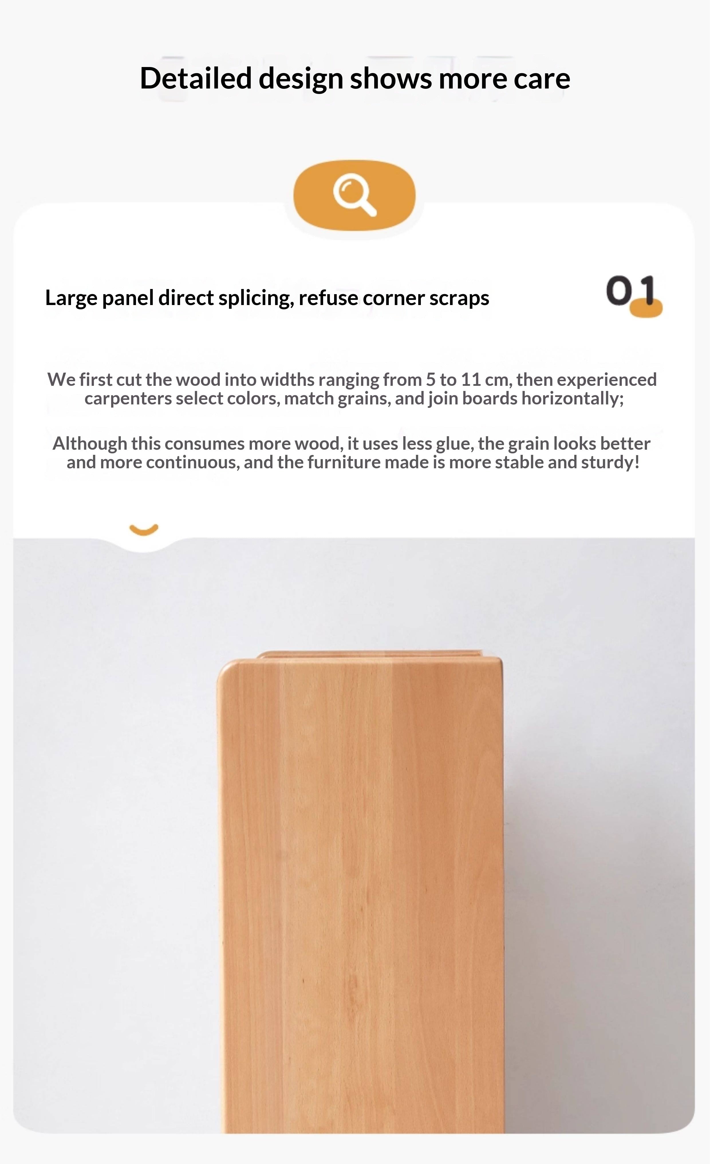 Beech Solid Wood Modern Shoe Cabinet