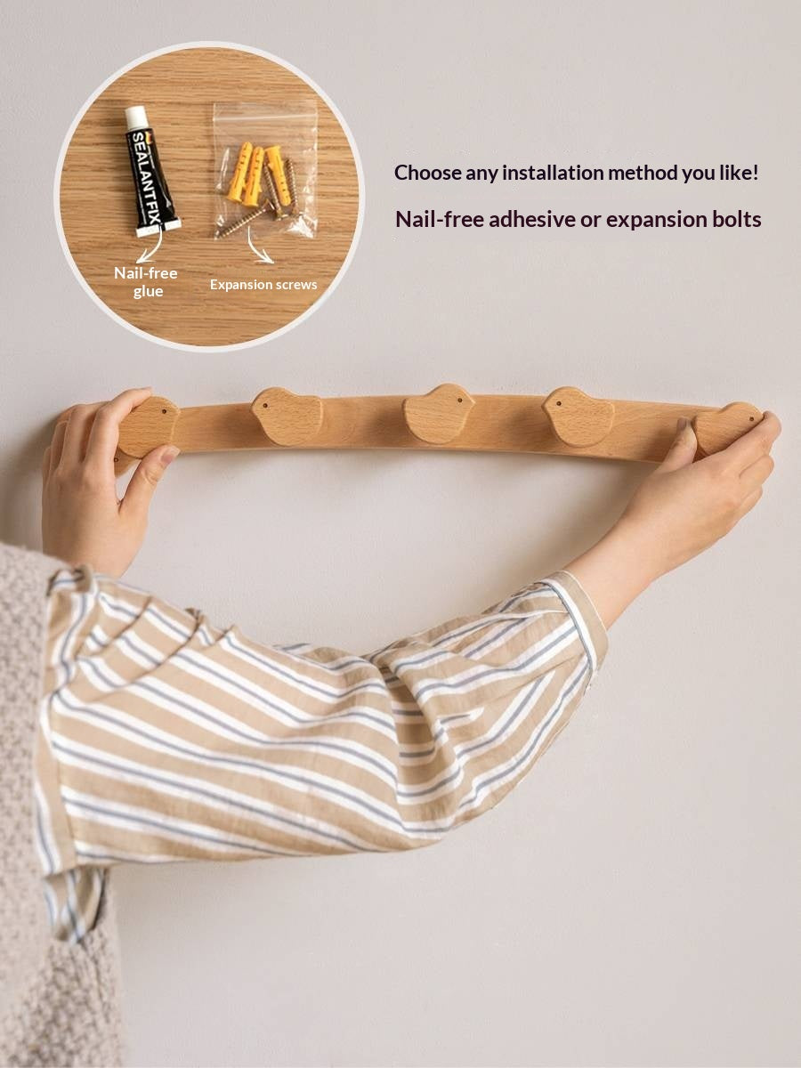 Beech Solid Wood Entry Door Porch Hanger