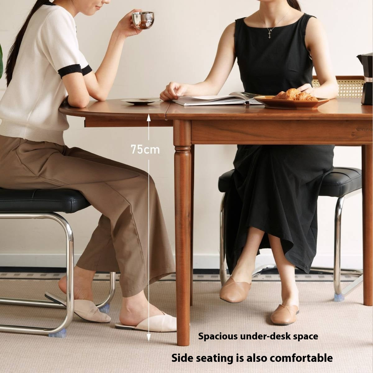 Tulipwood Solid Tulipwood Retro Dining Table