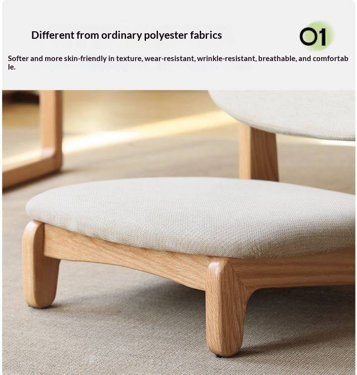 Oak Solid Wood Tea Chair Japanese Style