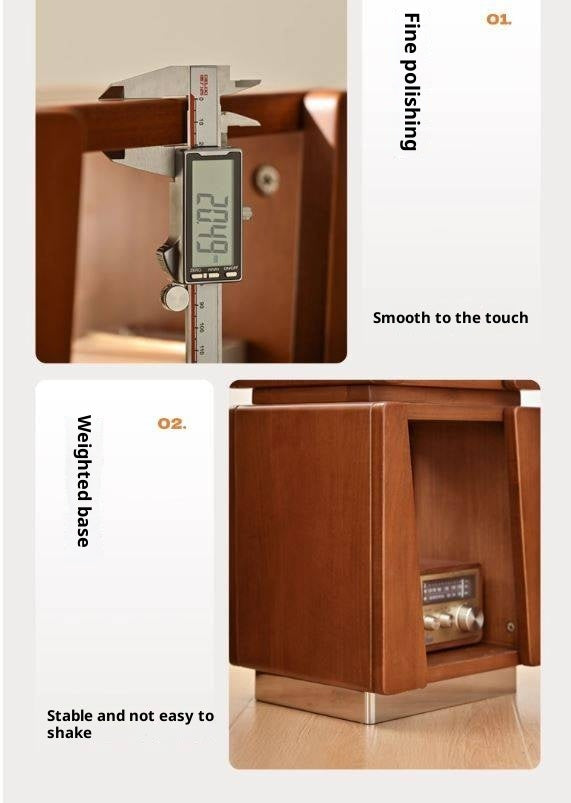 Tulipwood Solid Wood Vintage Bauhaus Bookshelf