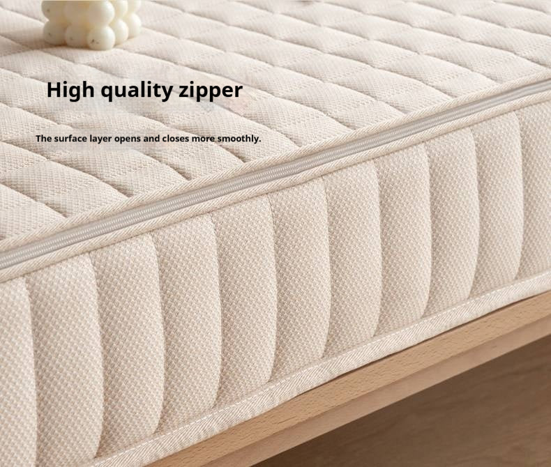 Zero-Glue Mattress S-Shaped Jute Hard Mattress Natural Latex Back Support Mattress Whole Mesh Spring Mattress Golden Hemp