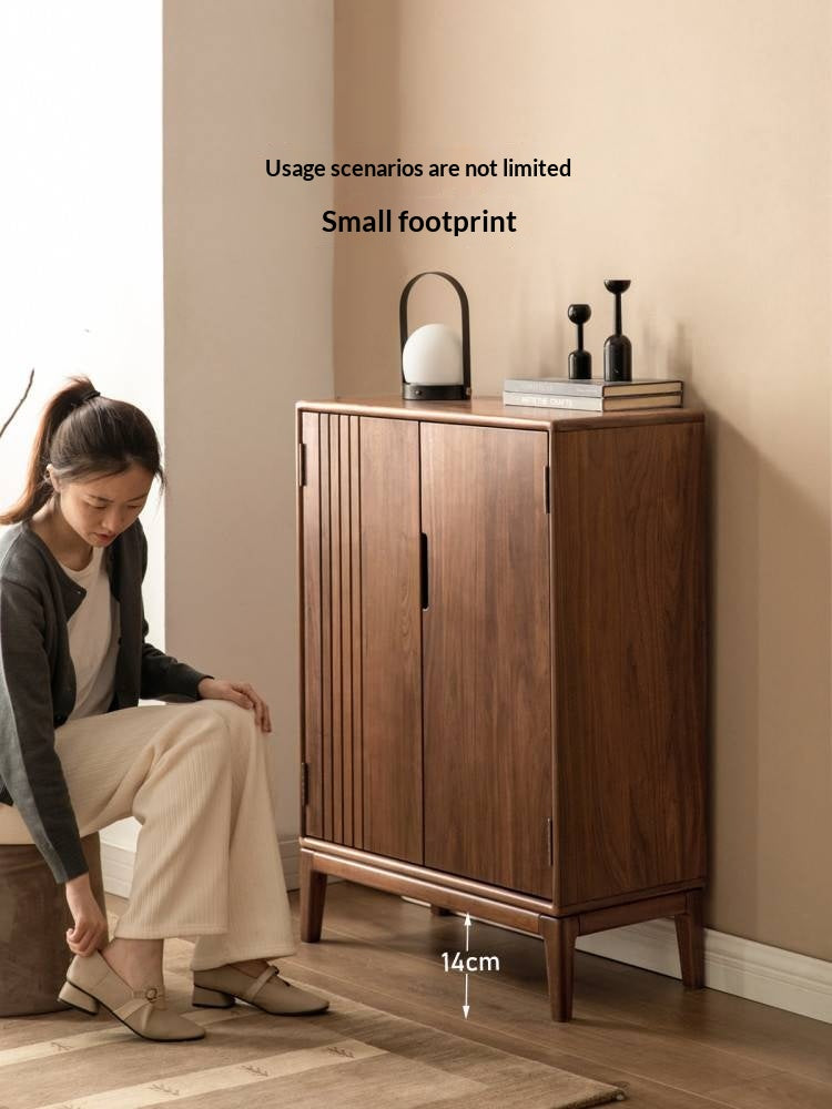 Black walnut, Ash Solid Wood Large Capacity Shoe Cabinet