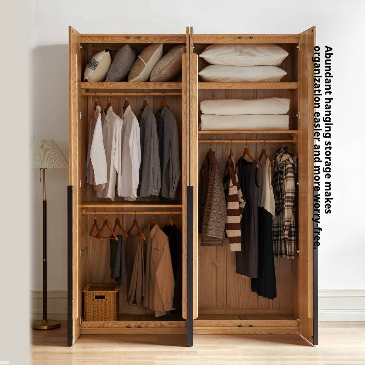 Oak Solid Wood Wardrobe.