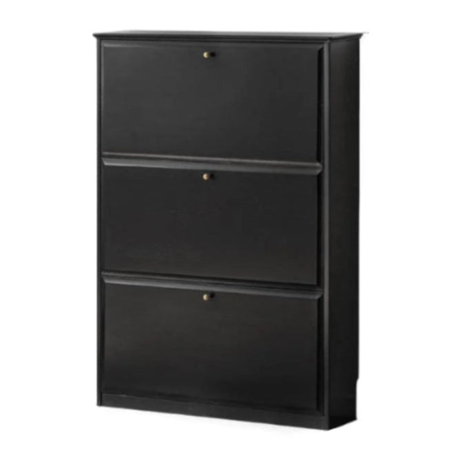 Oak Solid Wood American Retro Style Shoe Cabinet