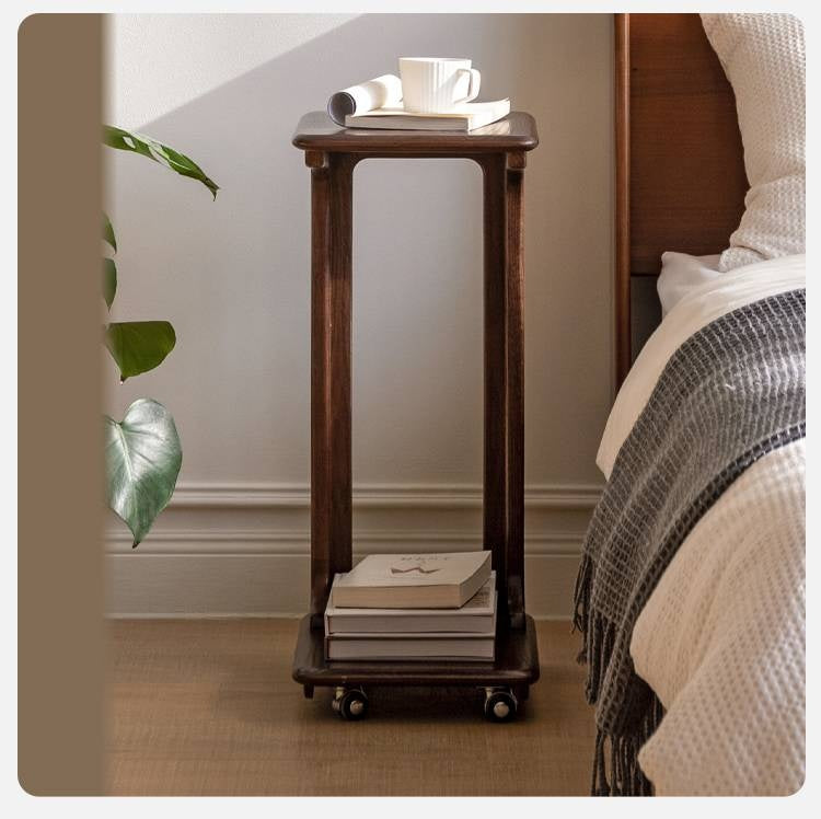 Oak Solid Wood Modern Minimalist Movable Nightstand