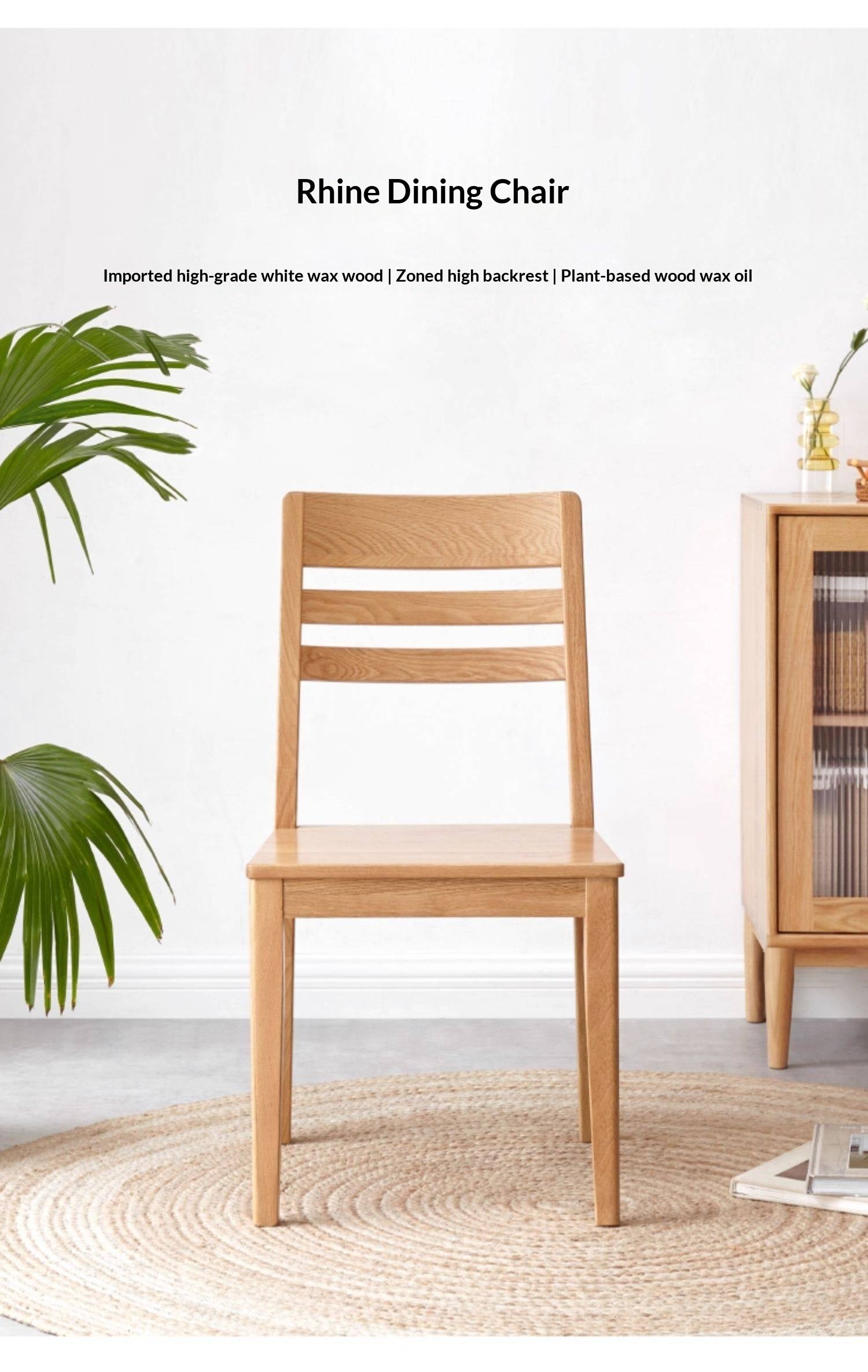 Set 4 pcs White Ash Solid Wood - Dining Chair